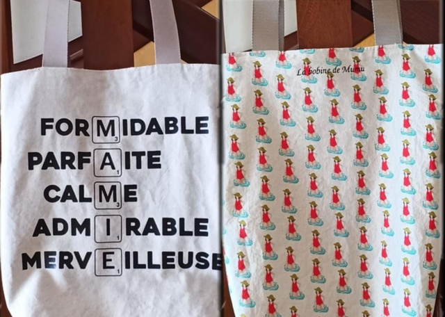 Tote bag réversible MAMIE nageuse