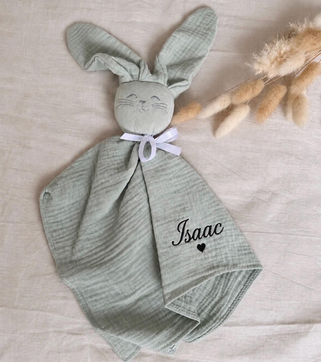 Doudou lapin personnalisé