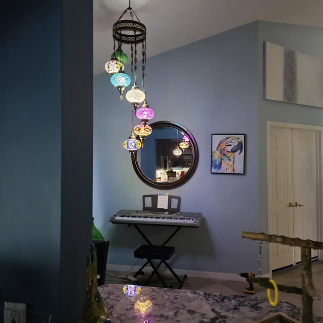 Mosaic Chandeliers in 7 Shades 