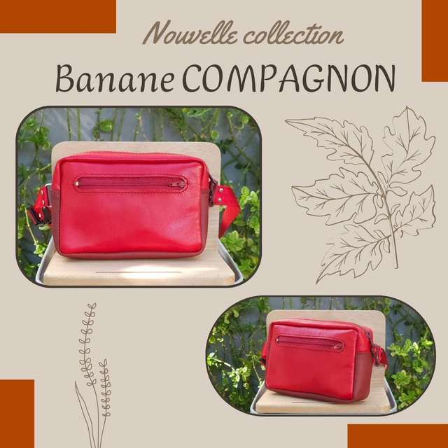 Sacoche Banane Compagnon - Rouge