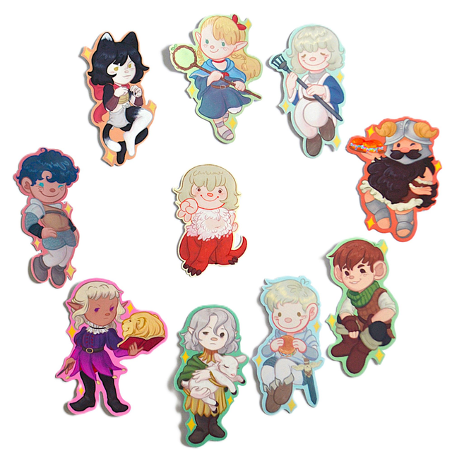 Delicious In Dungeon Stickers