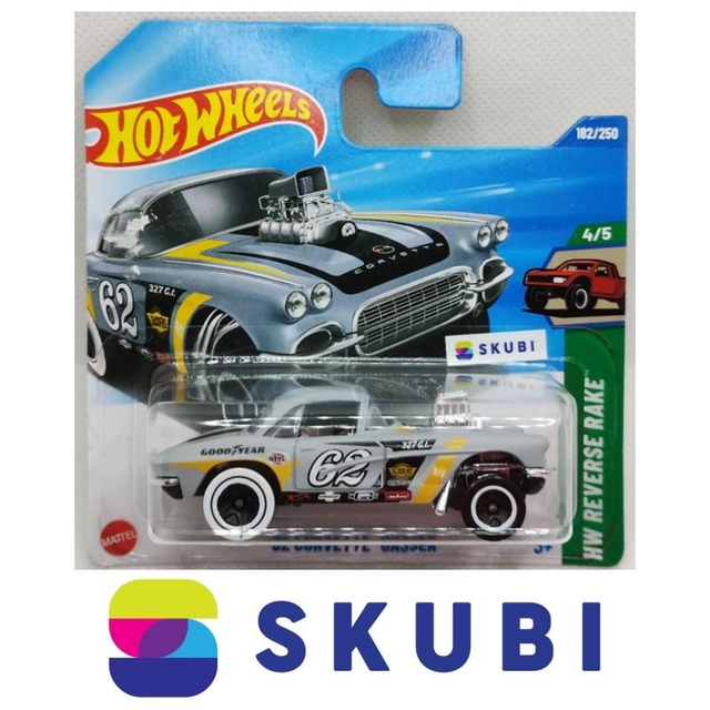 1962 Corvette Gasser GoodYear Hays Chevrolet 62 HW Reverse Rake 4/5 Hot Wheels 182/250