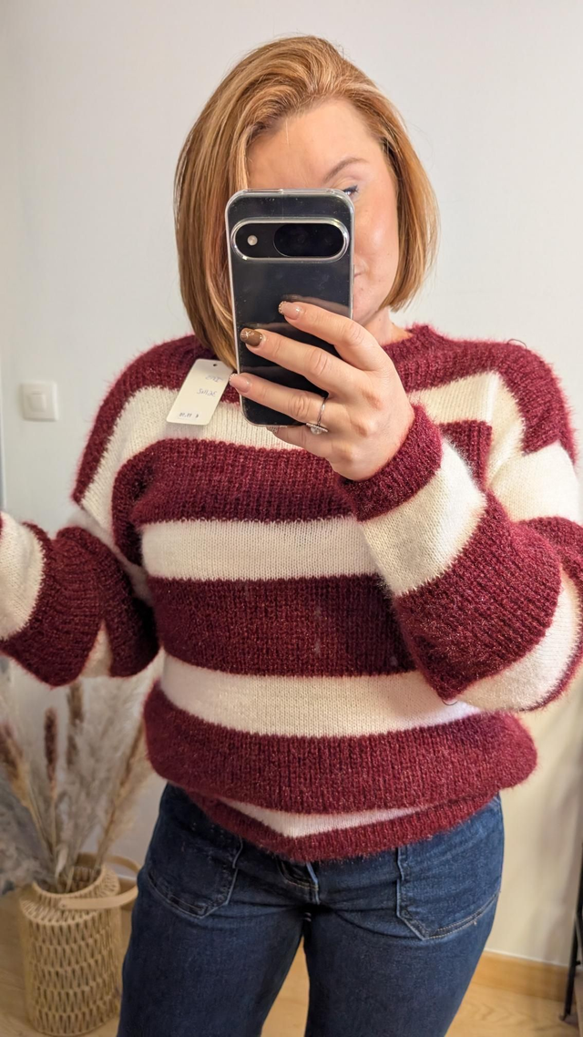 Pull "Iris" Bordeau TU 36/42
