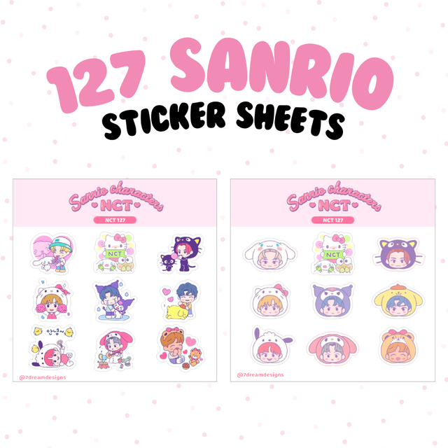 127 Sanrio Sticker Sheets