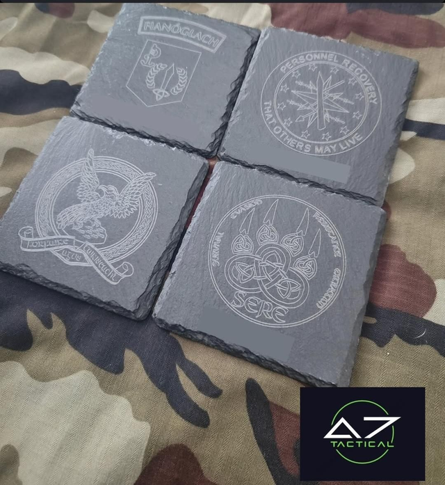 4 x Custom Engraved Coasters 