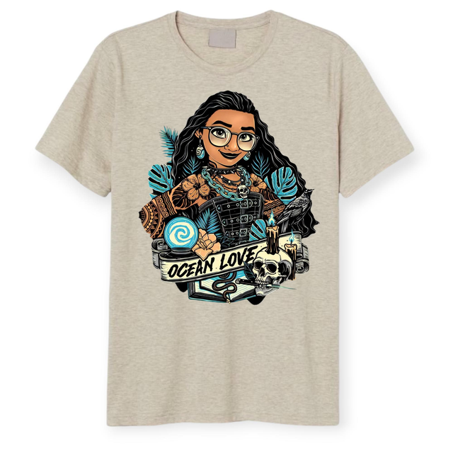✨ Tattoo-Inspired Character T-Shirts – Alternative Princess Collection 👑🖤