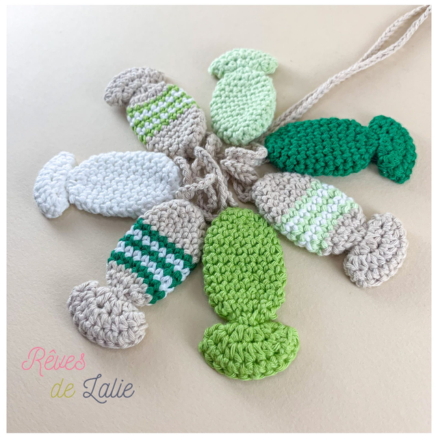 Guirlande de petits poissons (vert)