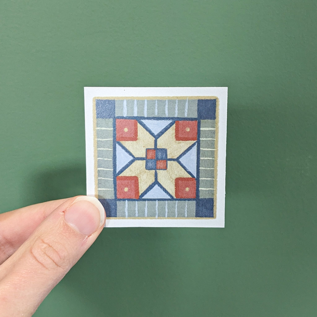 Winter Patchwork Sticker