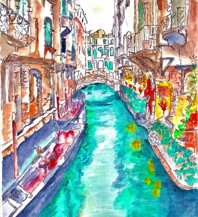 Canals in Venice - A4 print