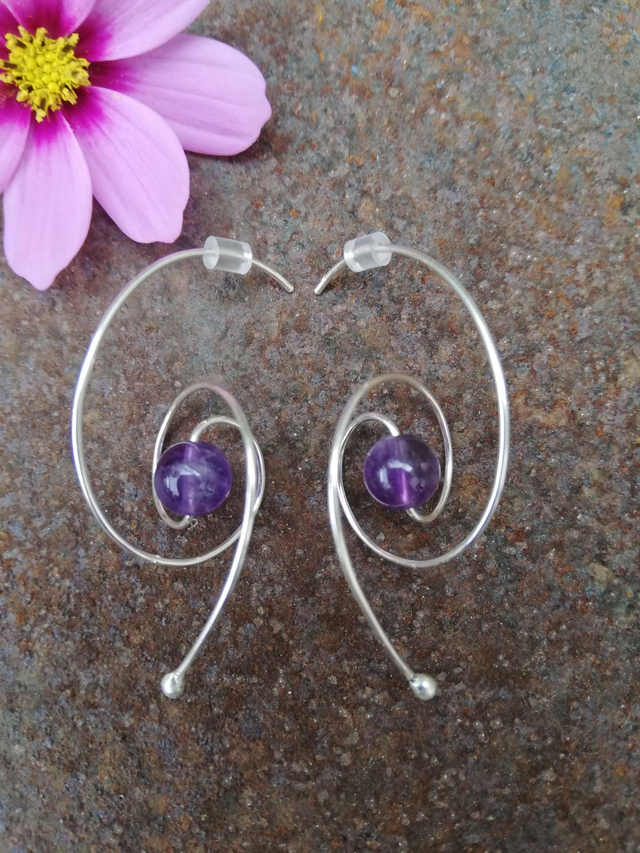 Boucles d'oreille Nébuleuse 