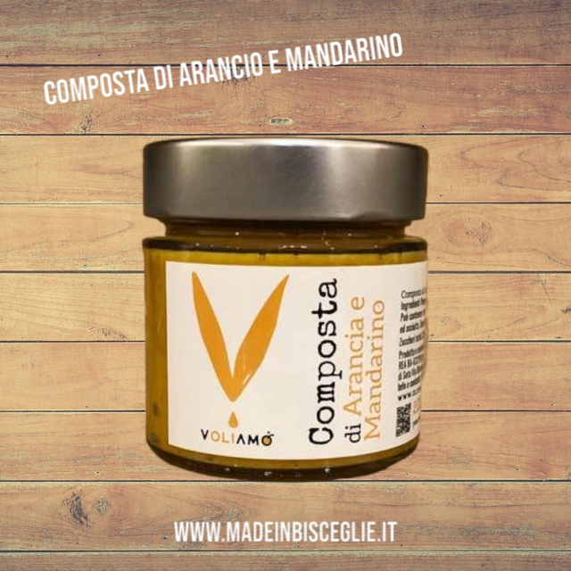 Composta di arancia e mandarino - 200gr - Voliamo