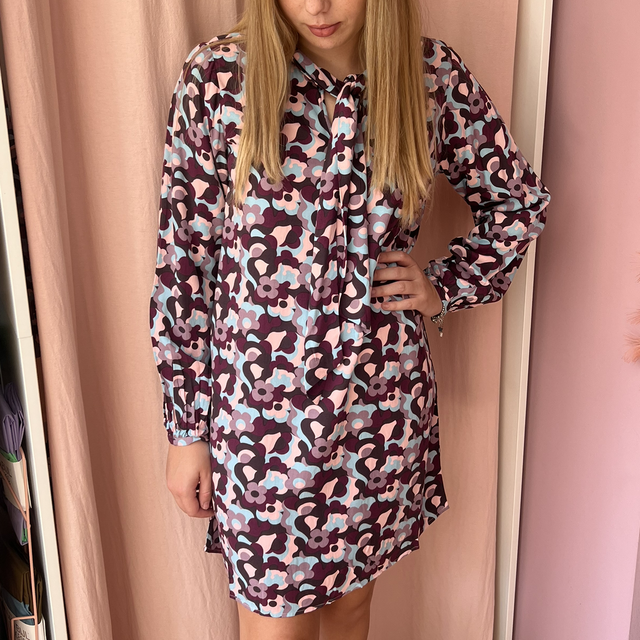 Abito fiori 70s tg S