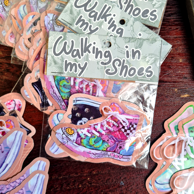 Walking In My Shoes Stickers