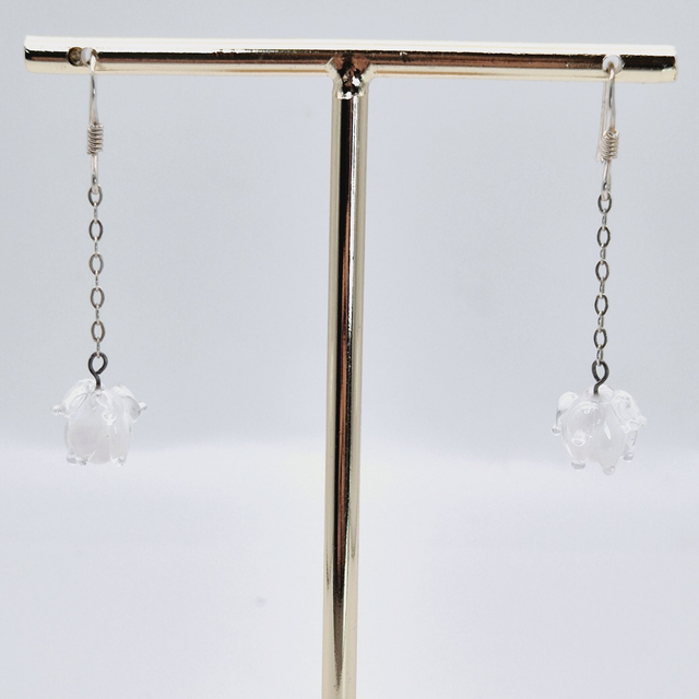 Boucles d'oreilles Clochettes blanches
