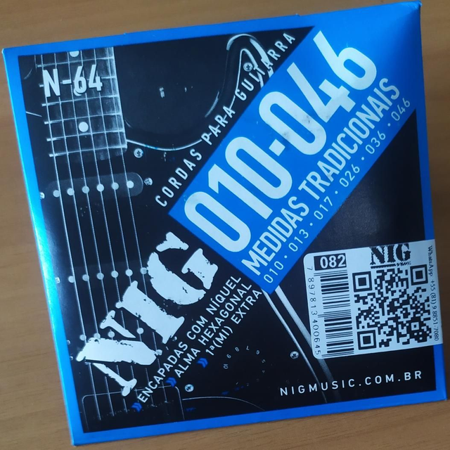 Encordoamento Guitarra 010 Nig N64 Cód 082