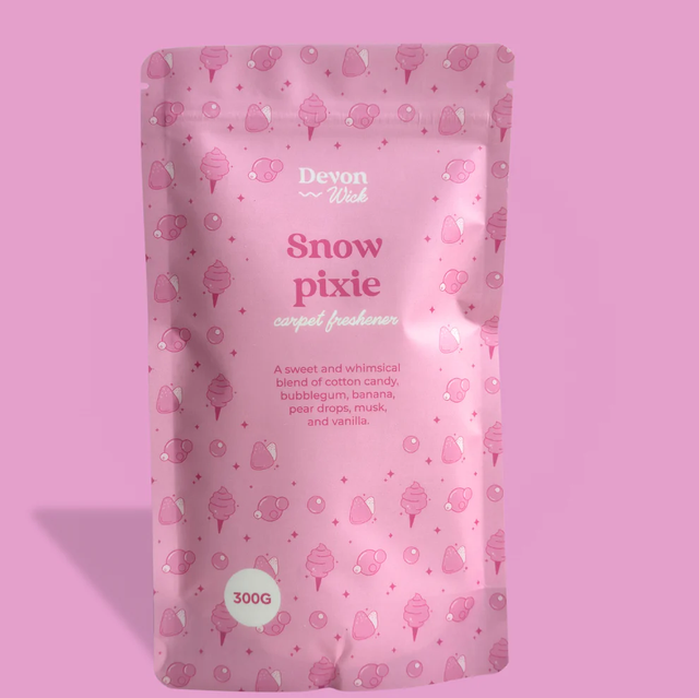 Snow Pixie Carpet Freshener Cotton Candy | Bubblegum | Pear Drops | Vanilla 