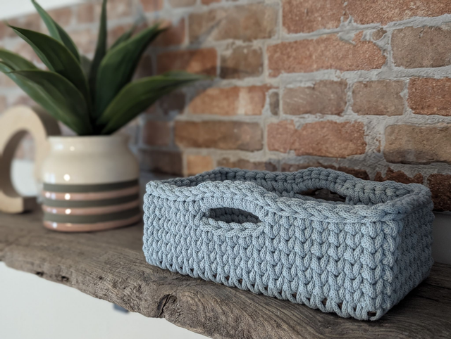 Made To Order Rectangle Crochet Basket