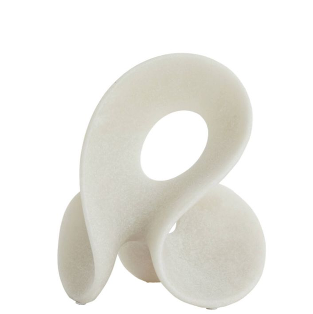 ZAINO white stone sculpture - small