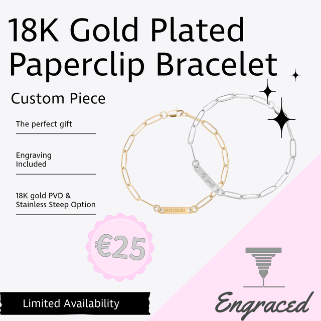 Paperclip Bracelet Gold