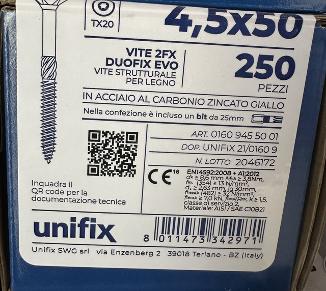 VITE 2FX DUOFIX EVO 