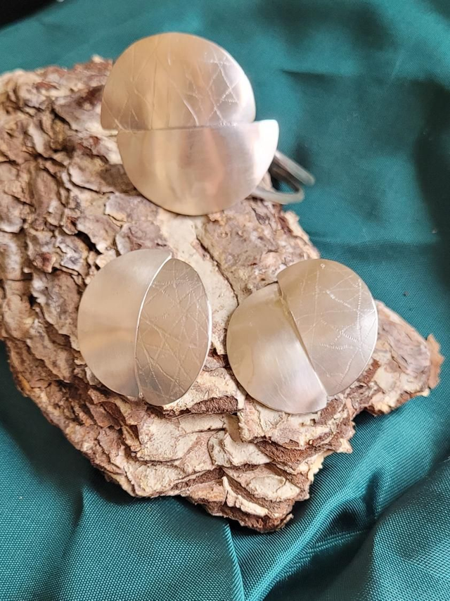 Anillo Redes plata 950