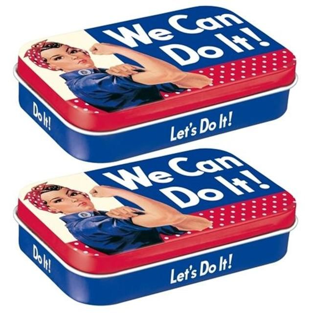 Nostalgic Art 2PK 10cm Mint T XL We Can Do It Fresh Breath Hard Candy