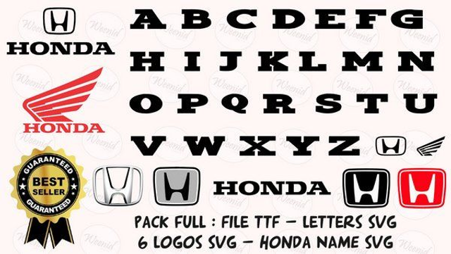 honda svg calligraphy, Alphabet, Font, Letters, Customize Gift, Cricut, Cut File, Otf, Printable Design Files