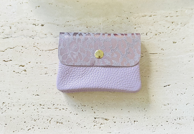 Portemonnee lila panter