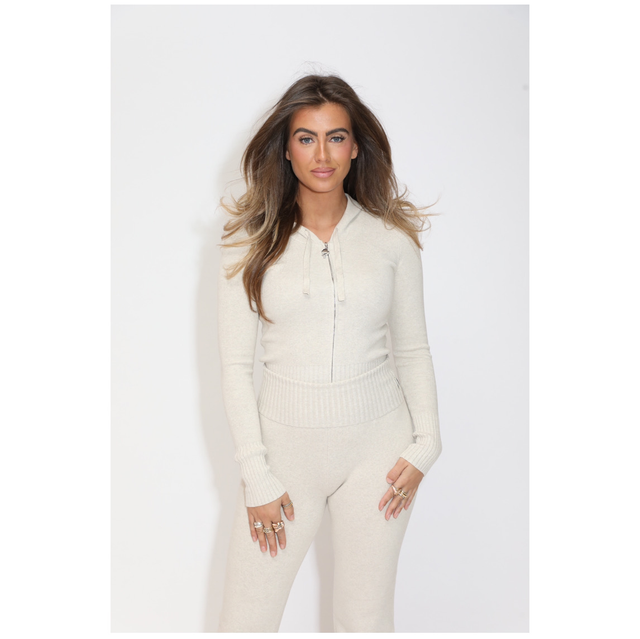 Reinders Molly Zipper Cardigan Creme 