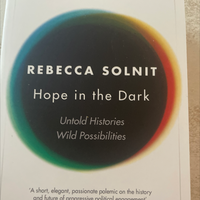Hope In The Dark Rebecca Solnit
