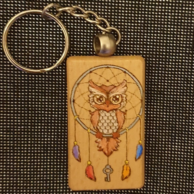 Porte-clef animal, hibou 