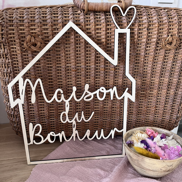 Couronne personnalisée maison 