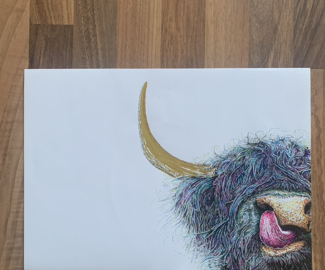 Cheeky blue cow original 
