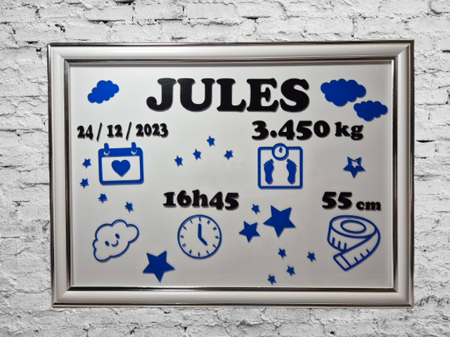 Cadre personnalisé de Naissance 