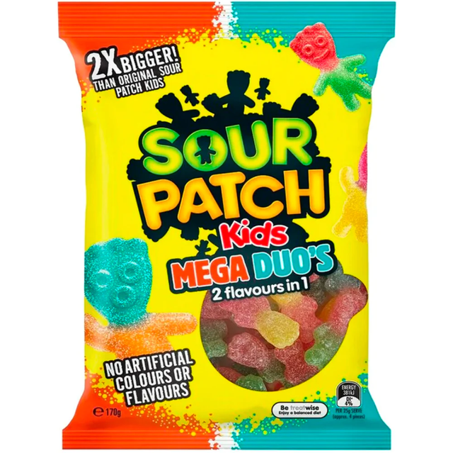 Sour Patch Kids Mega Duo&#039;s (170g)  