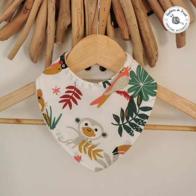 Bavoir Bandana Jungle