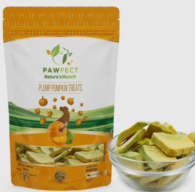 Pawfect Foods | Single Ingredient Vegan Dogs Treats : Pumpkin