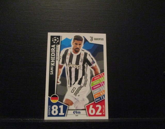Sami Khedira - UEFA Champions League Match Attax 2017/18 Original Trading Card #369
