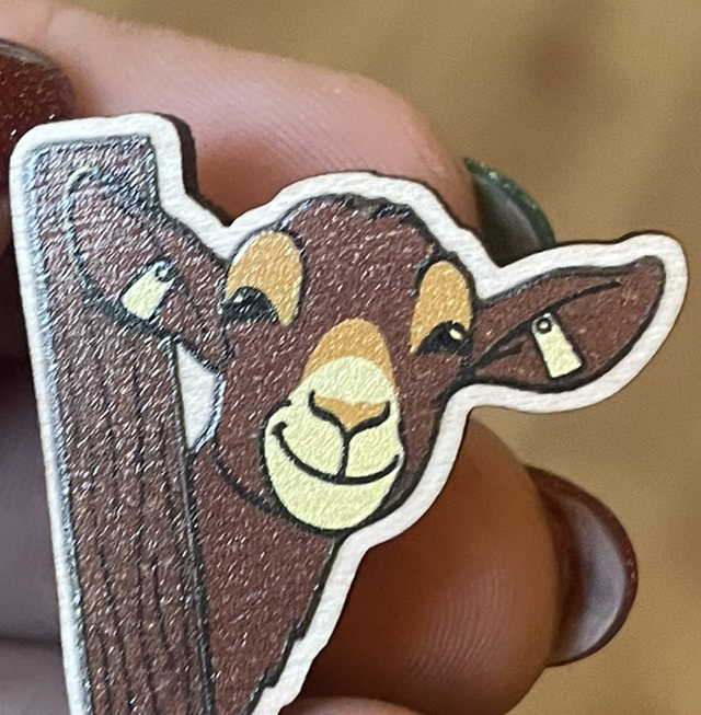 Phantom Wooden Pin Badges 