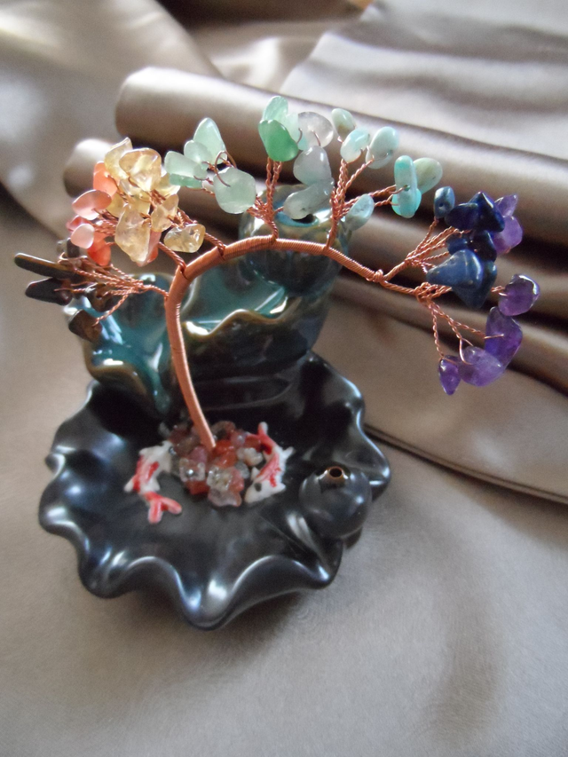 Porte-encens Arbre Chakras Feng Shui