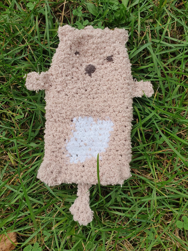 Tierischer Waschhandschuh Frottee, Badeotter