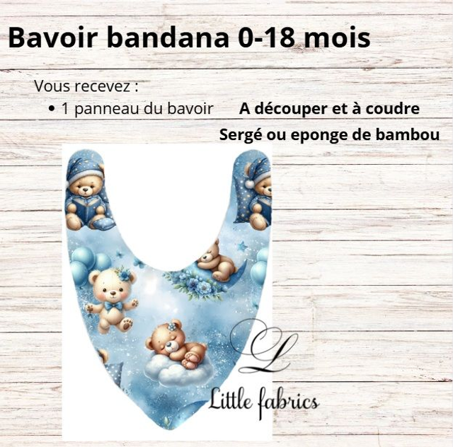 Panneau bavoir ourson