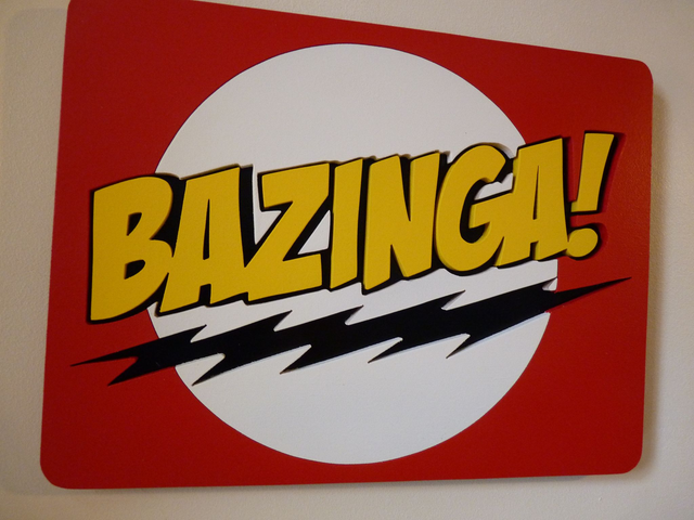 Bazinga - 27x20 cms