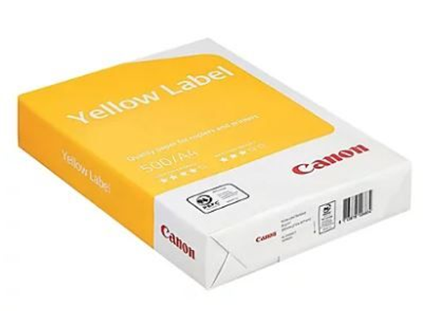 Ramette feuille papier blanc, Yellow Canon A4 80 gr CRY000374