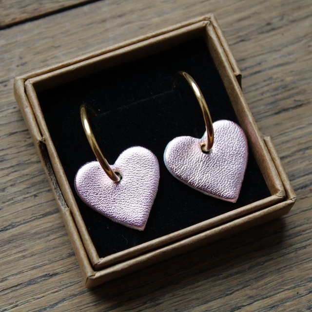 Boucles d’oreilles créoles cœur 