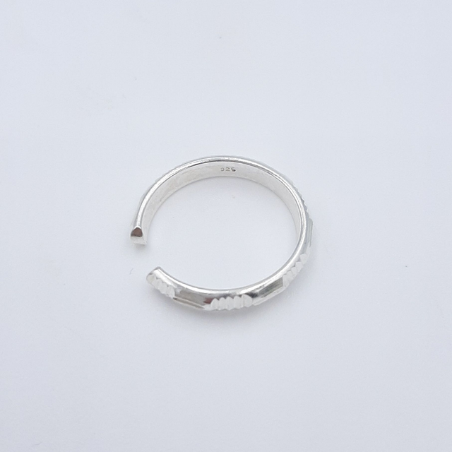 Diamond Cut Toe Ring