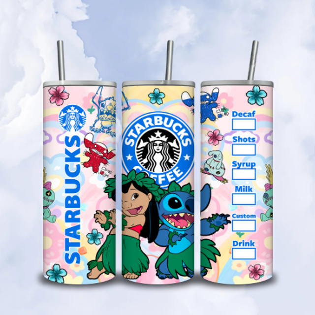 Tumbler Starbuck Lilo et Stitch Pastel