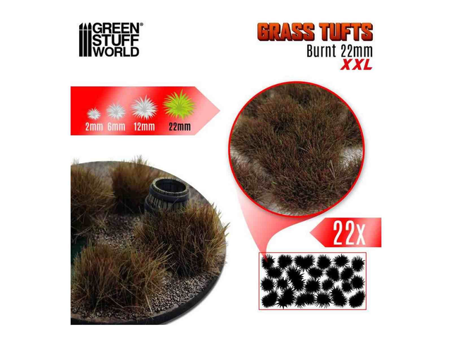 touffes 22mm burnt GSW 11453