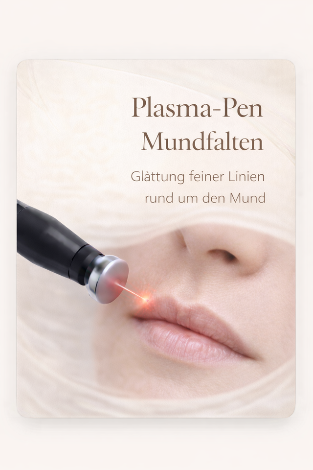 Mundfalten Plasma-Pen Behandlung