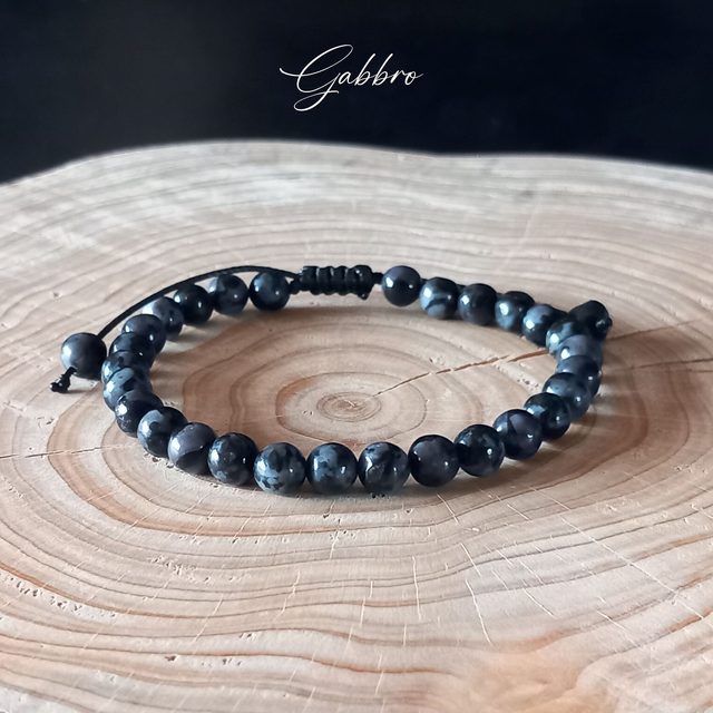 Bracelet ajustable en Gabbro